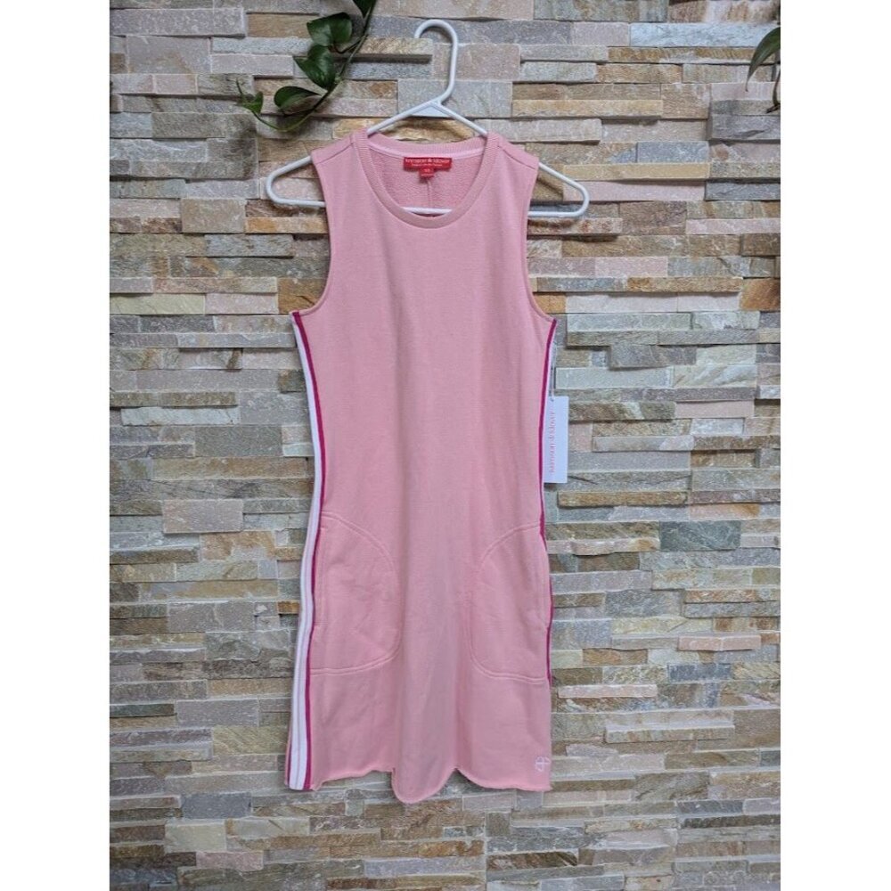 Krimson Klover Sadie Dress Pink Sporty Sleeveless XS NEW French Terry